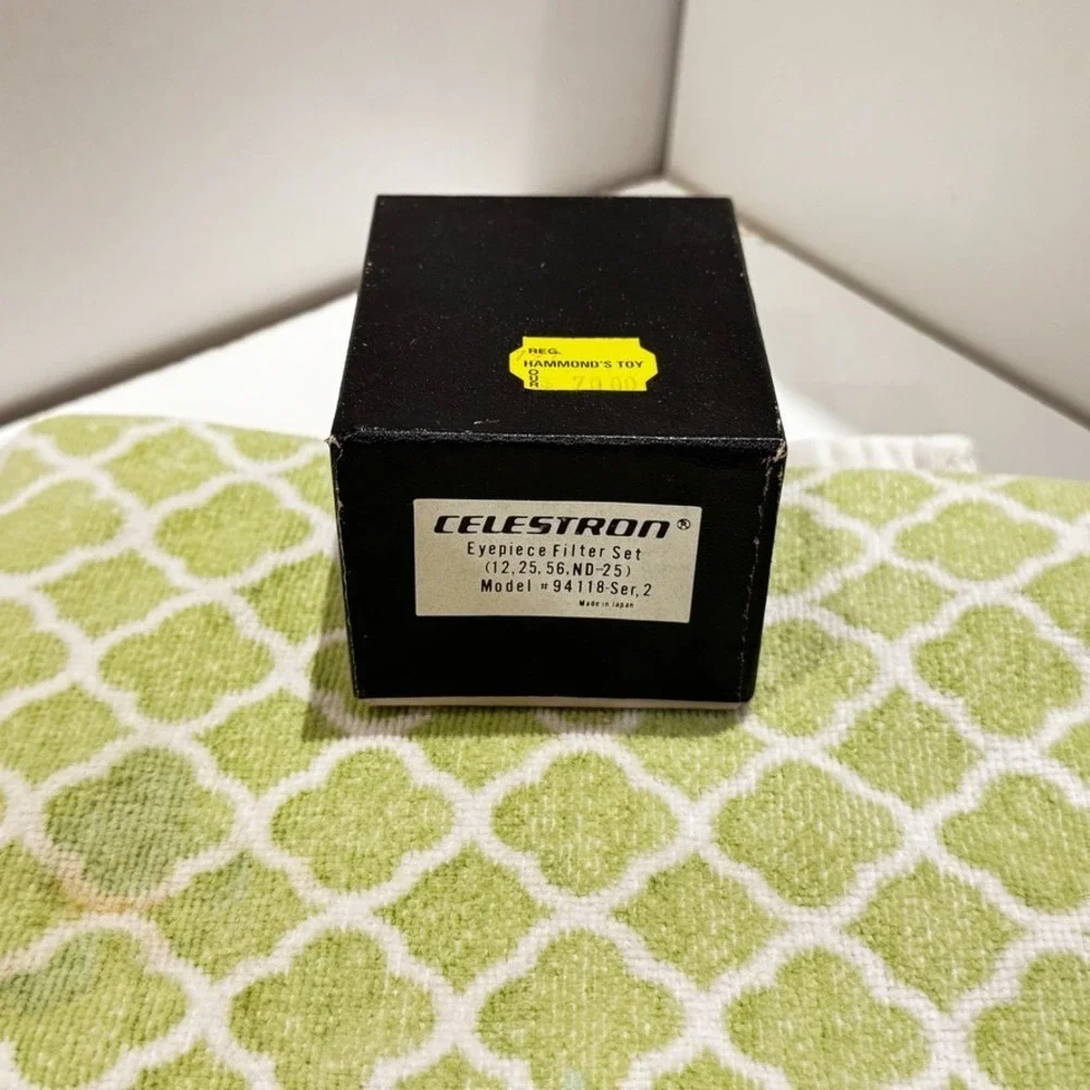Vintage Celestron Telescope Filter Set #56 #12 #25 ND .6 Japan 1.25